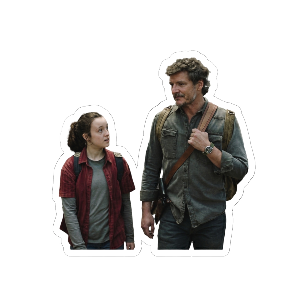 The Last of Us Joel & Ellie Portrait Sticker | Bold Gaming Decal