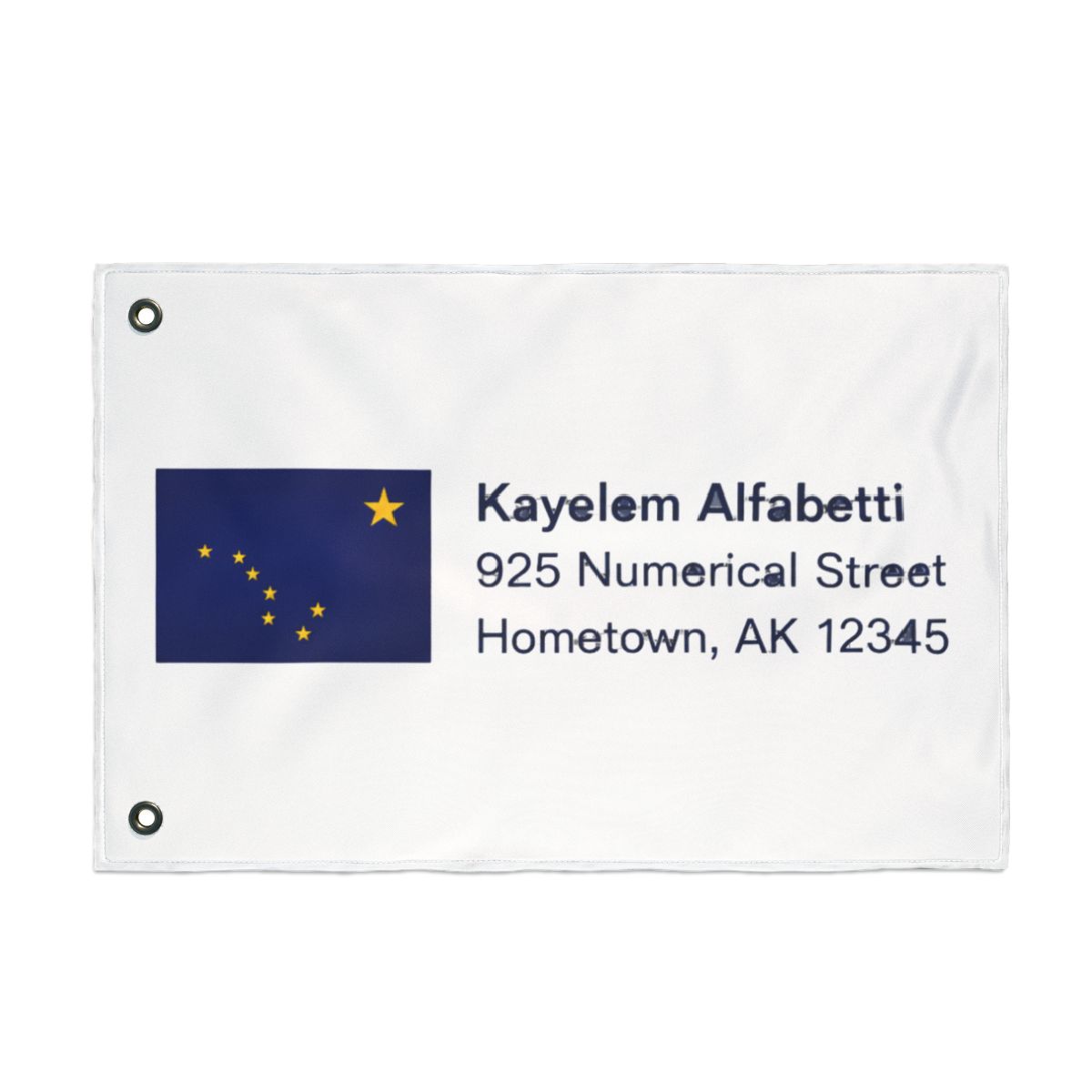 Alaska Flag Return Address Label