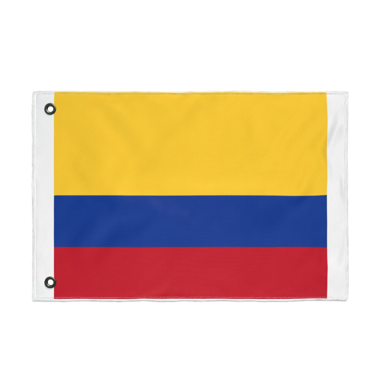 Hard plastic coaster with flag of Colombia